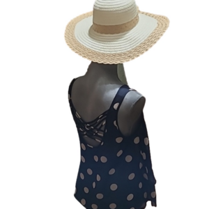 2/$10 POLKA DOT SHEER SUMMER ⛱️ TOP SIZE-MEDIUM - EUC-